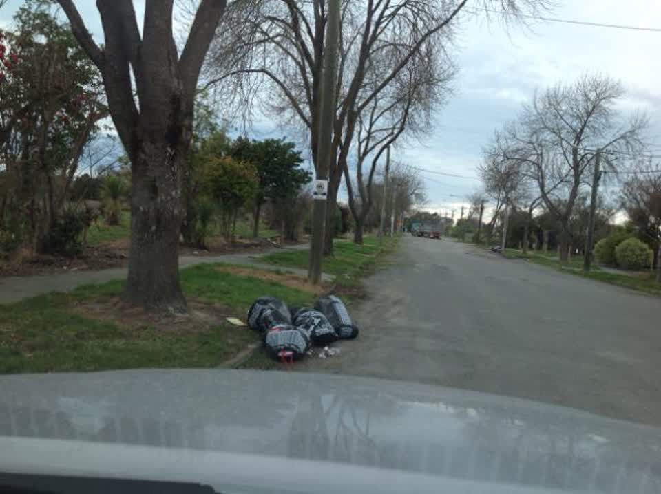 The photograph attached to this rubbish/recycling report