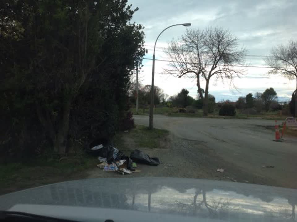 The photograph attached to this rubbish/recycling report