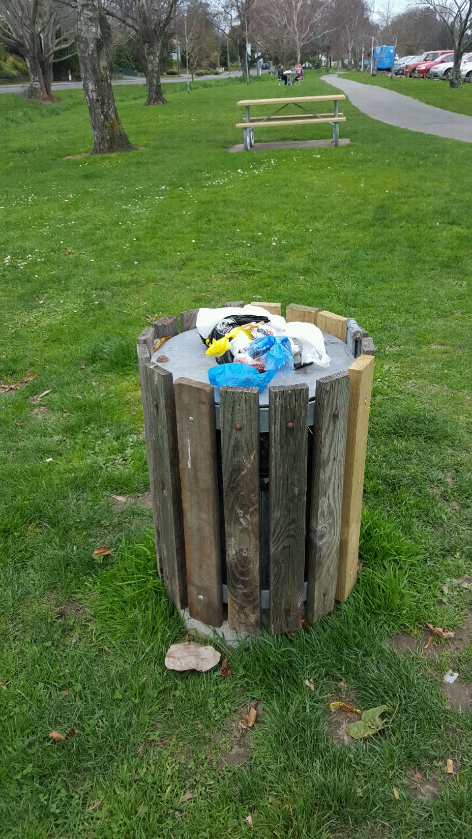 The photograph attached to this rubbish/recycling report