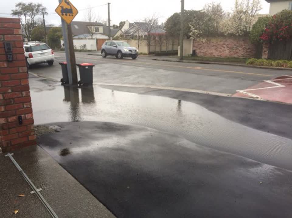 The photograph attached to this wastewater/stormwater report