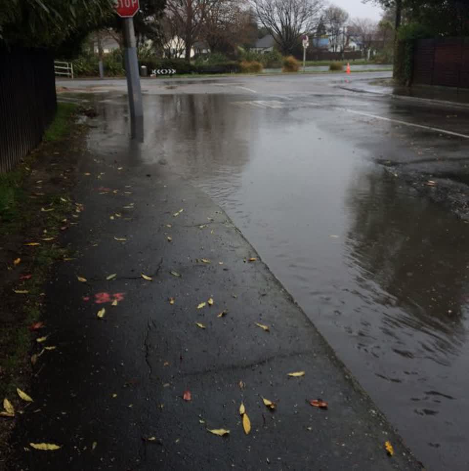 The photograph attached to this wastewater/stormwater report