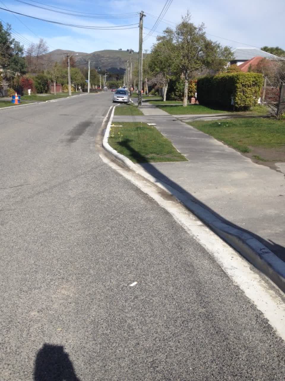 The photograph attached to this roading/streets report