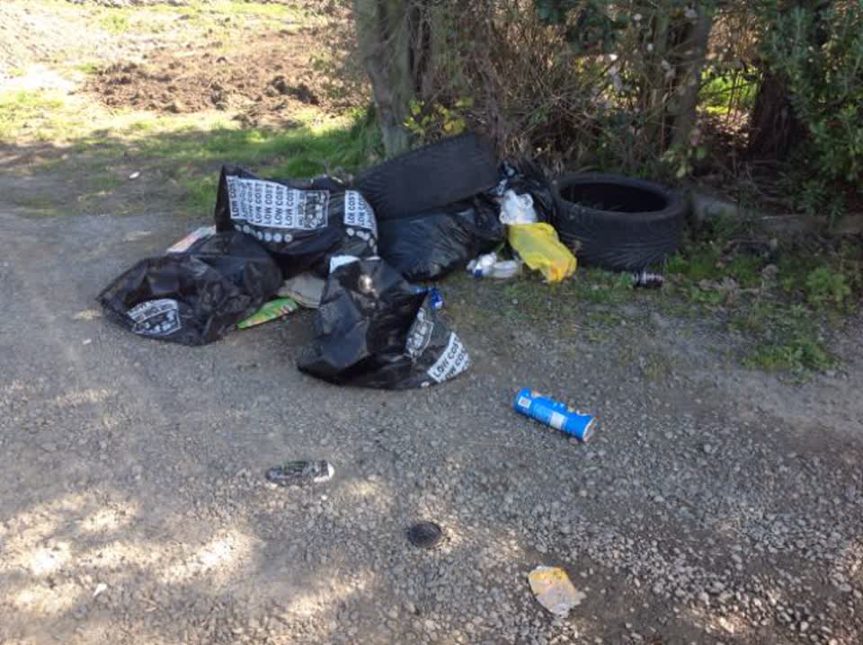 The photograph attached to this rubbish/recycling report