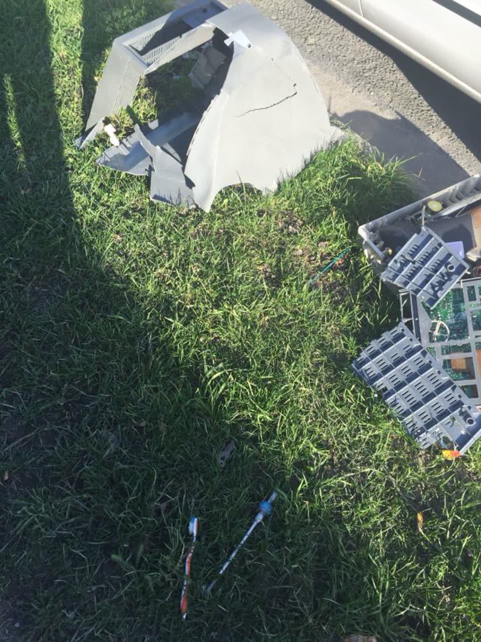 The photograph attached to this roading/streets report