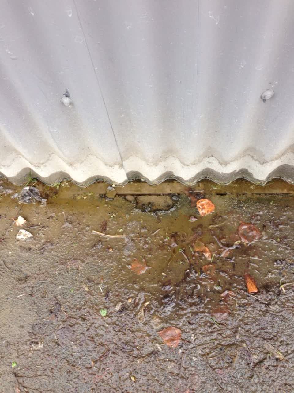 The photograph attached to this wastewater/stormwater report