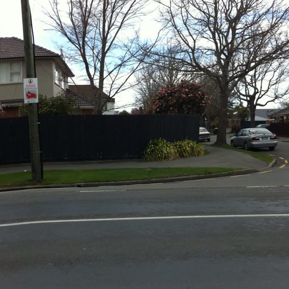 The photograph attached to this roading/streets report