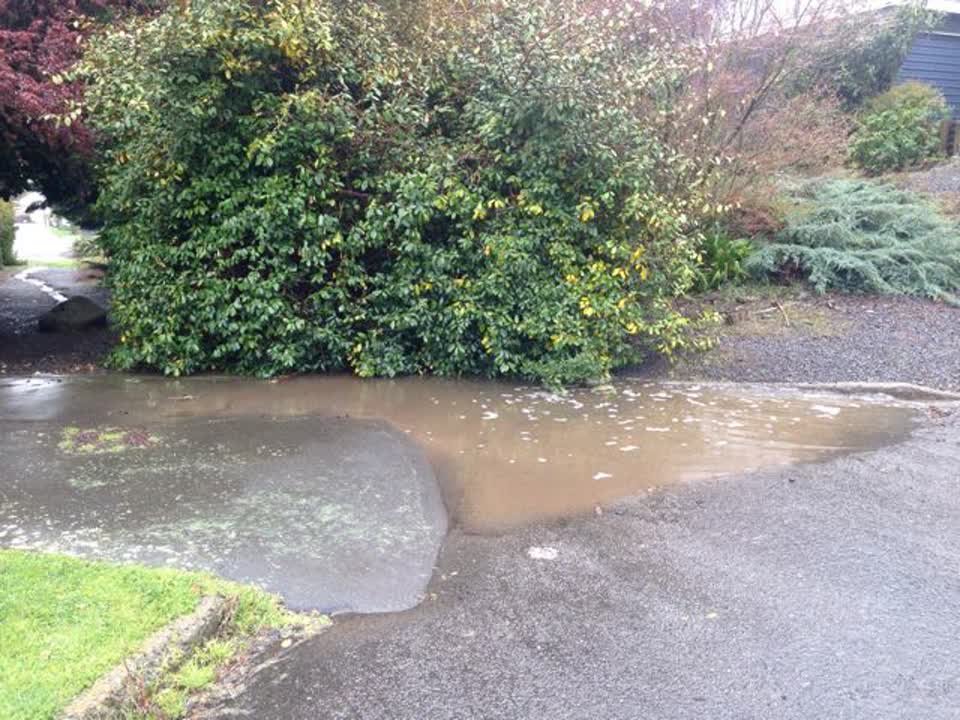The photograph attached to this wastewater/stormwater report