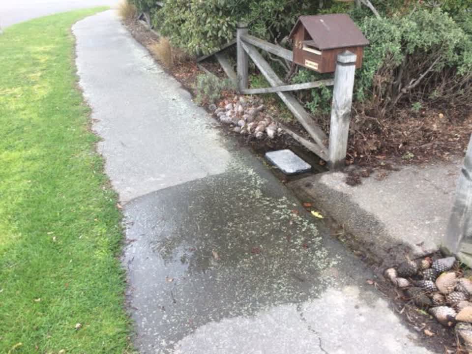The photograph attached to this water supply report