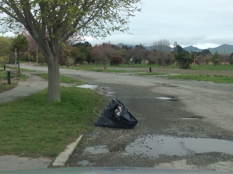 The photograph attached to this rubbish/recycling report