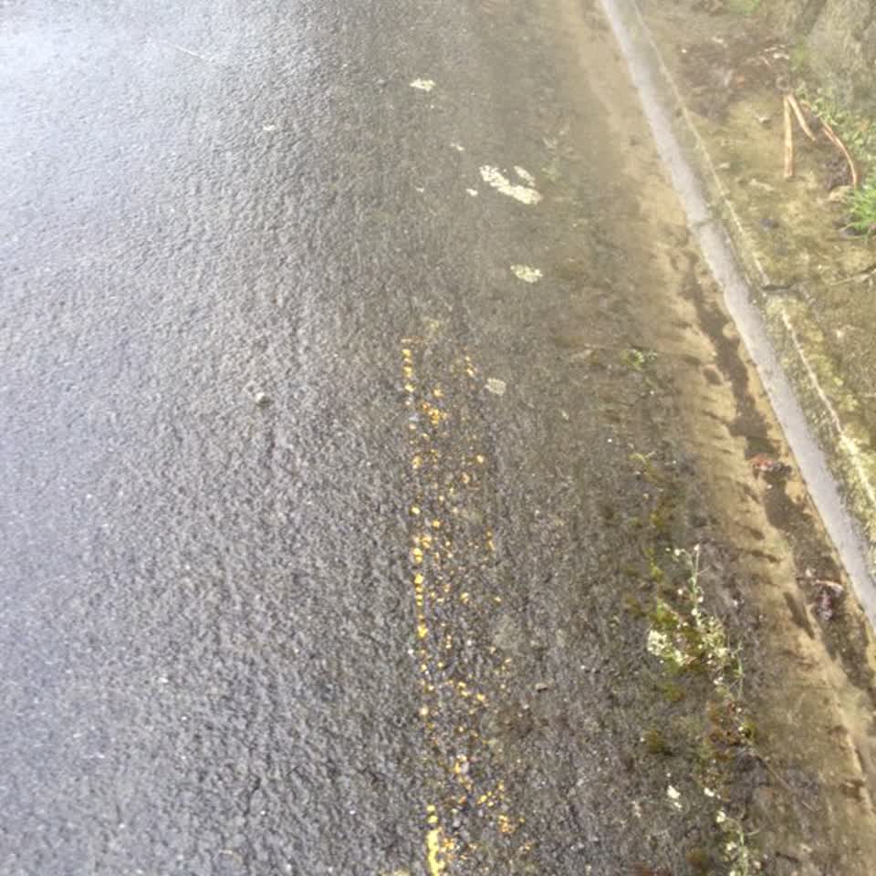 The photograph attached to this roading/streets report