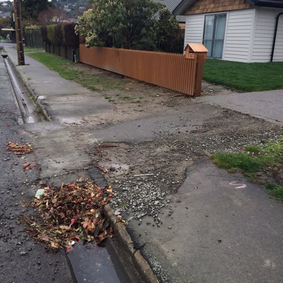 The photograph attached to this roading/streets report