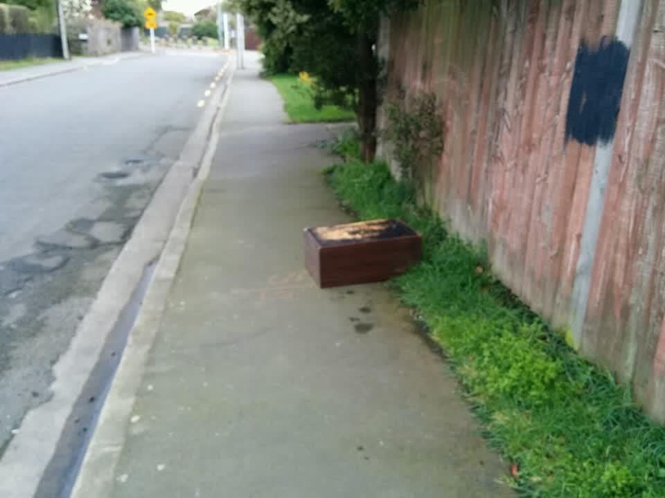 The photograph attached to this rubbish/recycling report