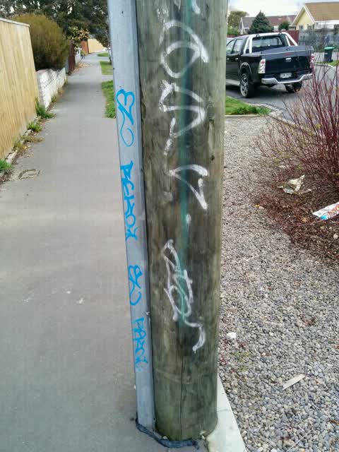 Graffiti, a report photo