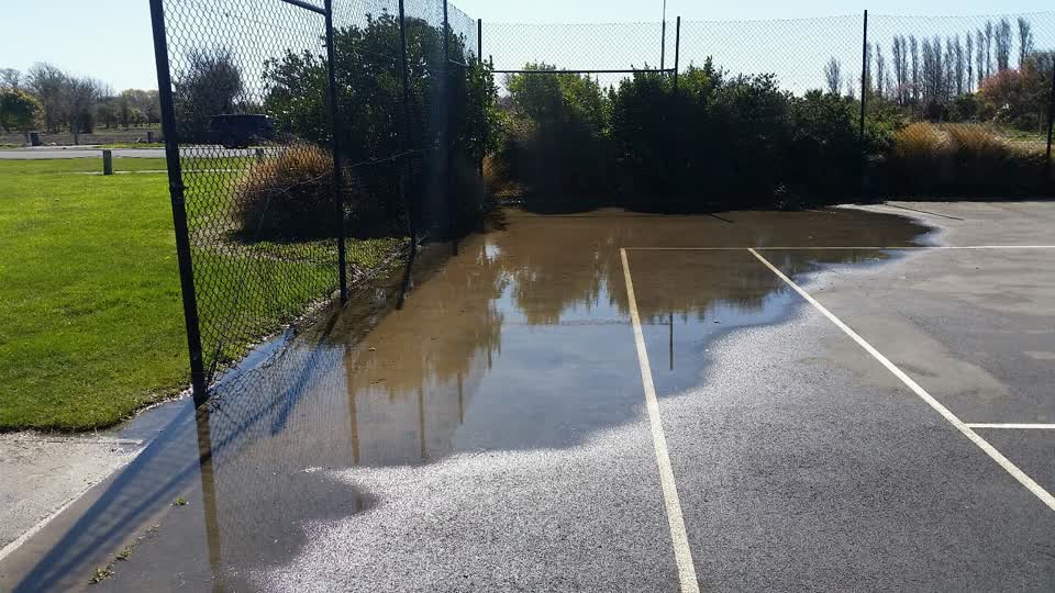 The photograph attached to this wastewater/stormwater report