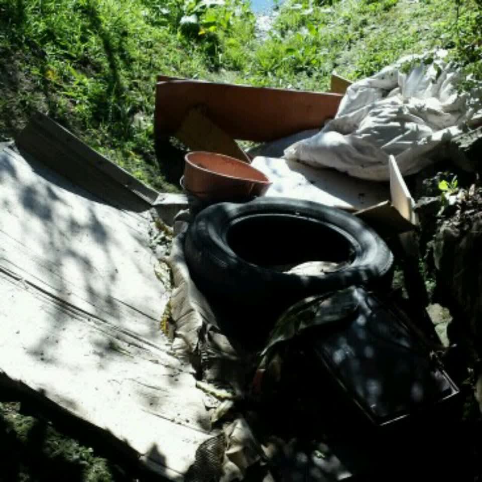 The photograph attached to this rubbish/recycling report