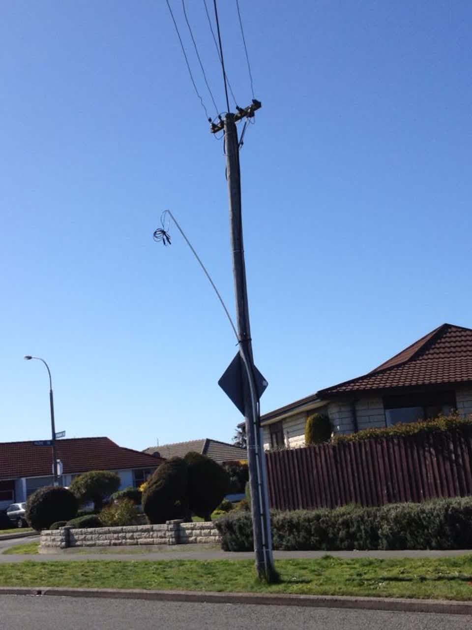 The photograph attached to this roading/streets report
