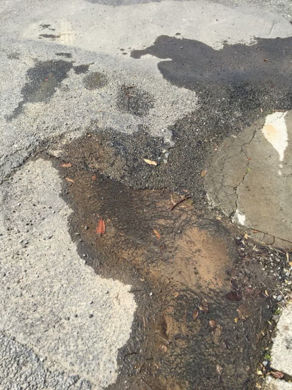 The photograph attached to this roading/streets report