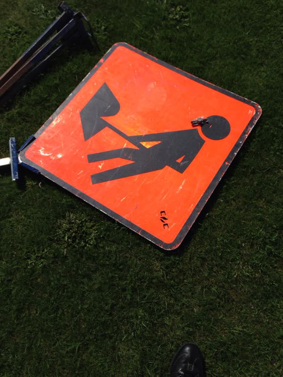 The photograph attached to this roading/streets report