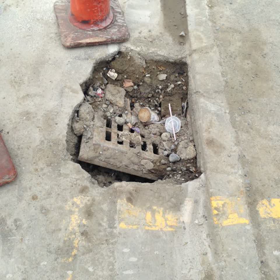 The photograph attached to this wastewater/stormwater report
