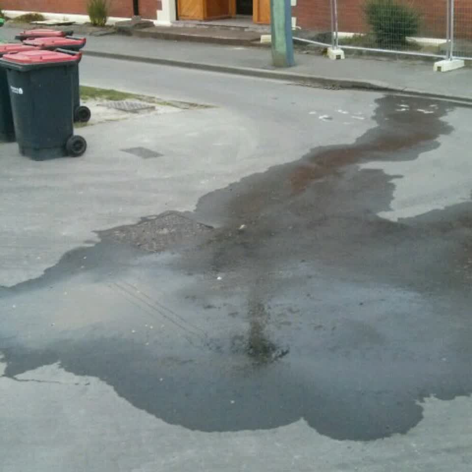 The photograph attached to this wastewater/stormwater report