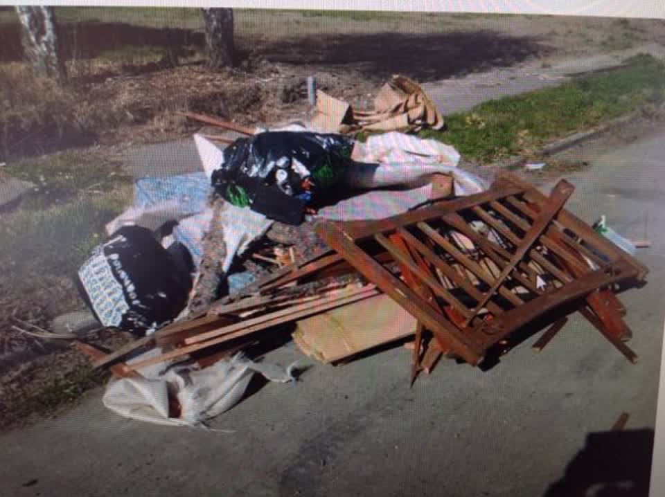 The photograph attached to this rubbish/recycling report