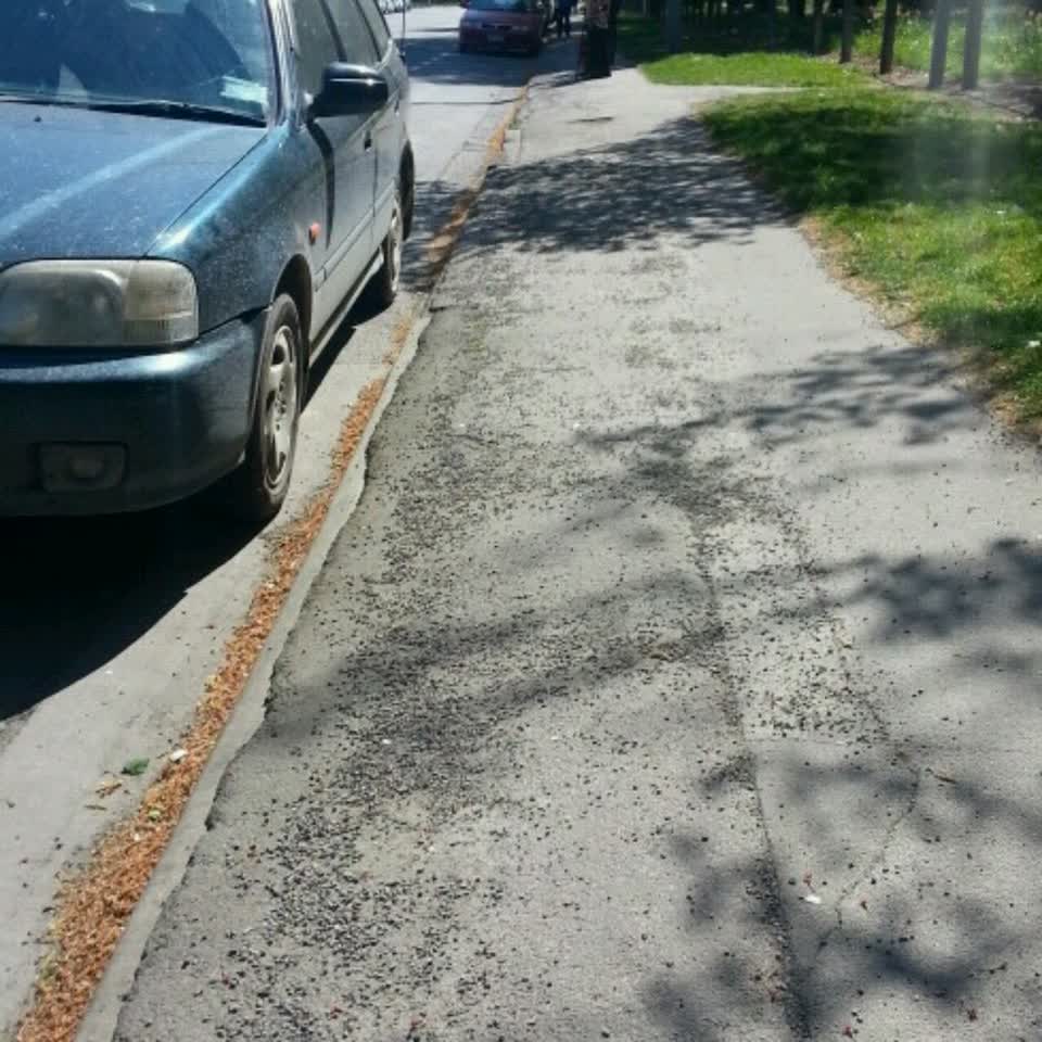 The photograph attached to this roading/streets report