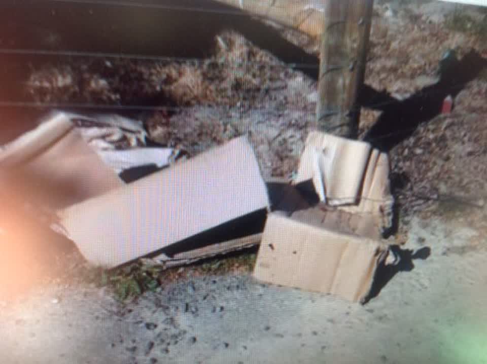 The photograph attached to this rubbish/recycling report