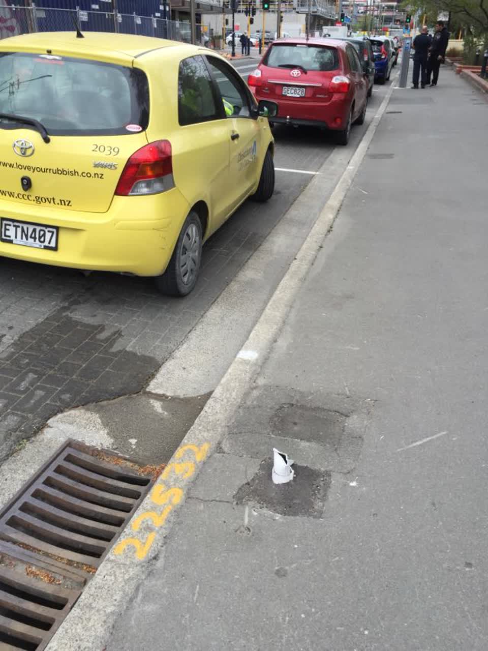 The photograph attached to this roading/streets report