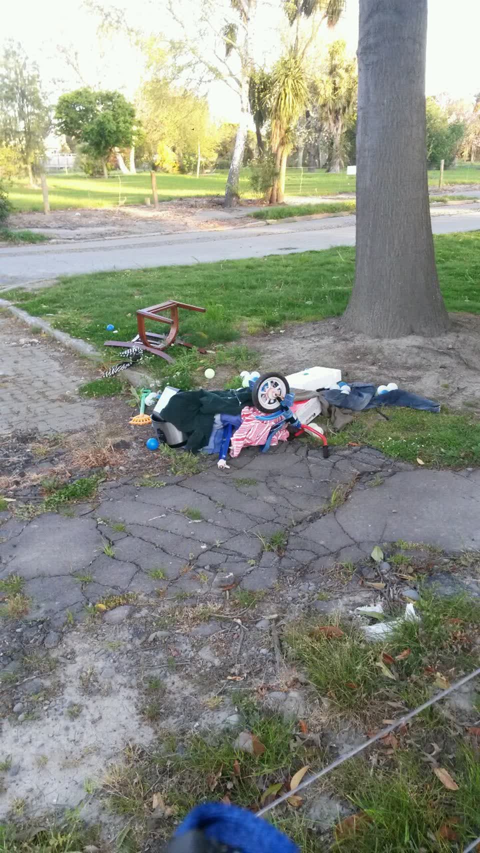 The photograph attached to this rubbish/recycling report