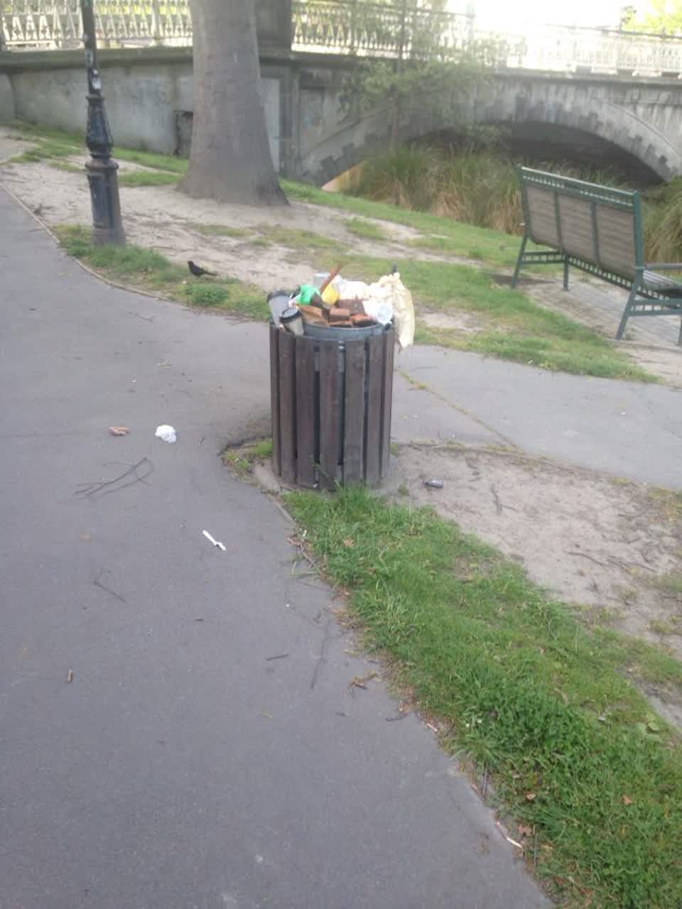 The photograph attached to this rubbish/recycling report
