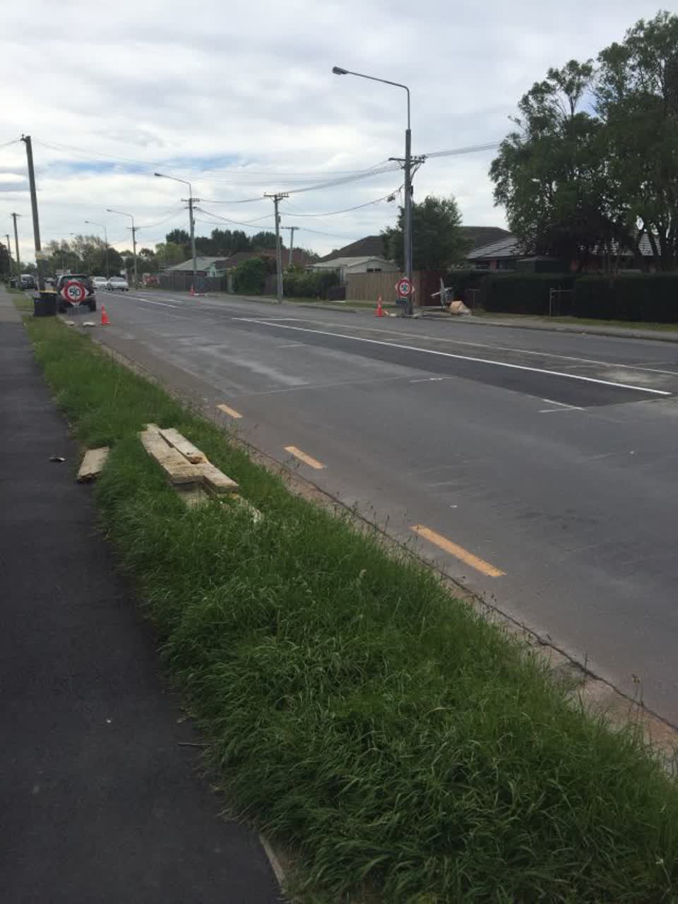 The photograph attached to this roading/streets report
