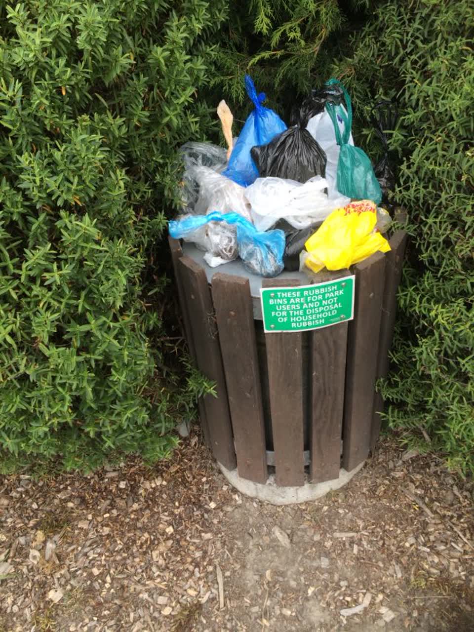 The photograph attached to this parks report