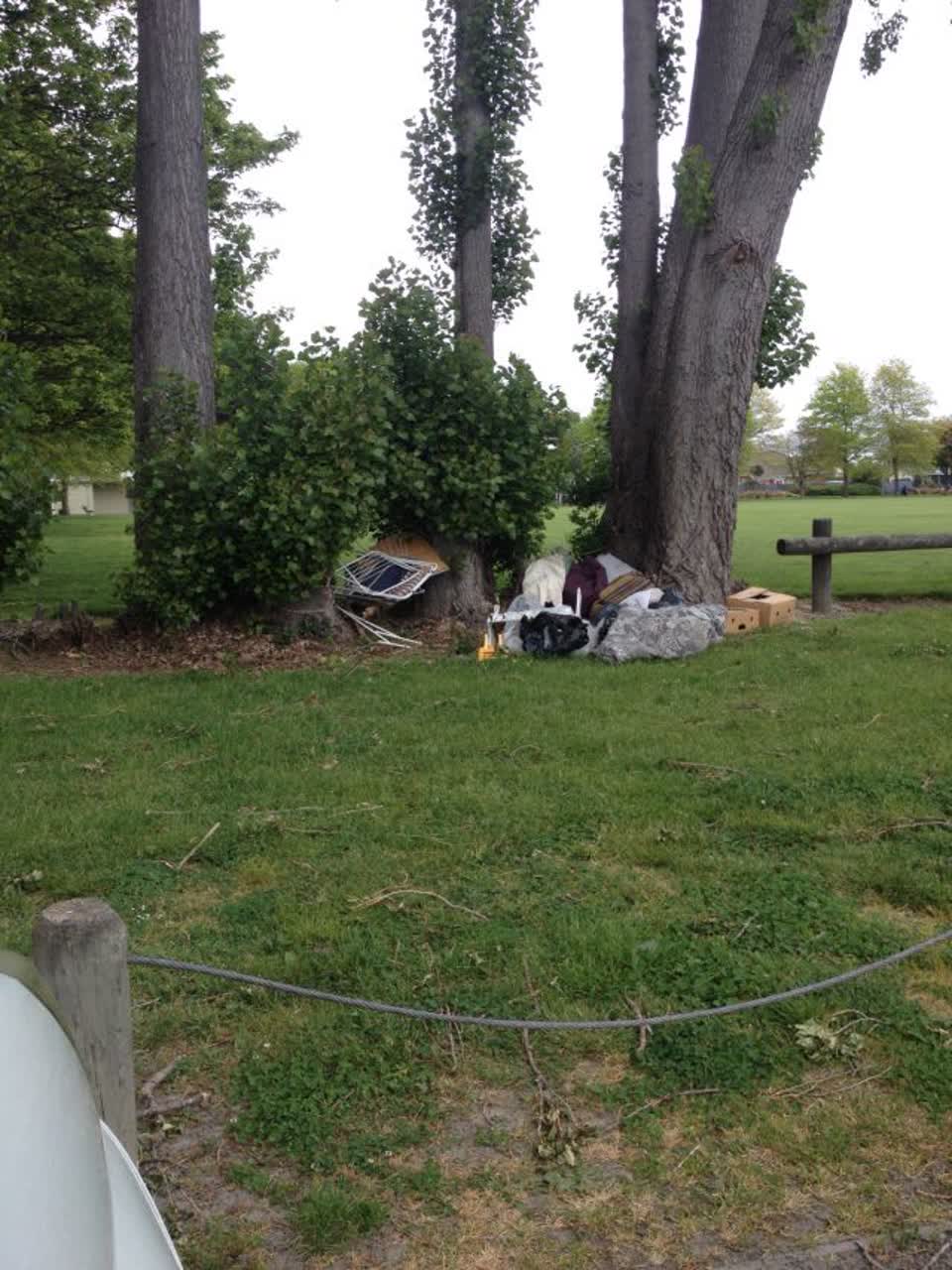 The photograph attached to this rubbish/recycling report