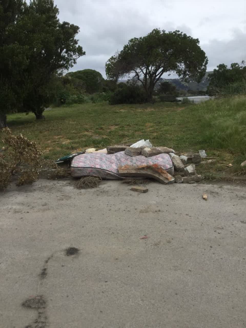 The photograph attached to this rubbish/recycling report