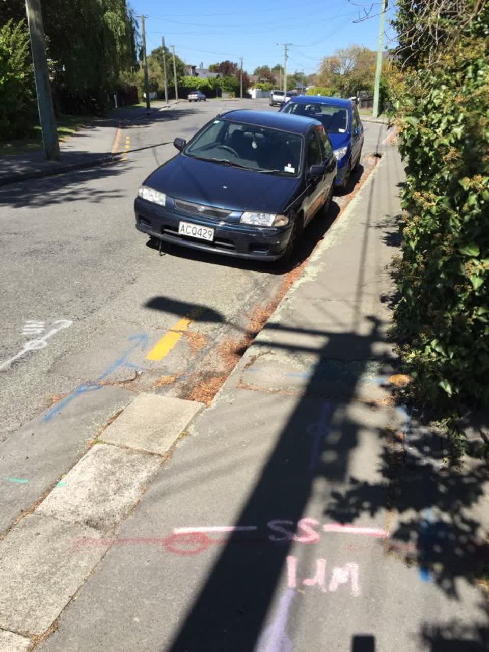 The photograph attached to this roading/streets report