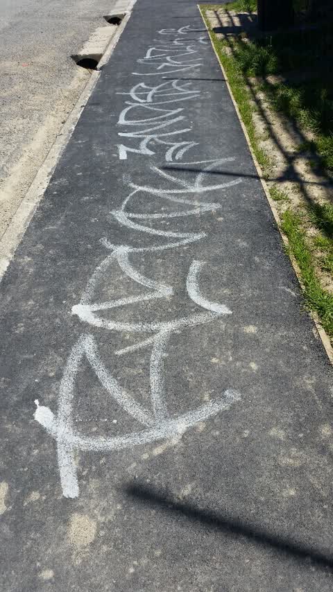 Graffiti, a report photo