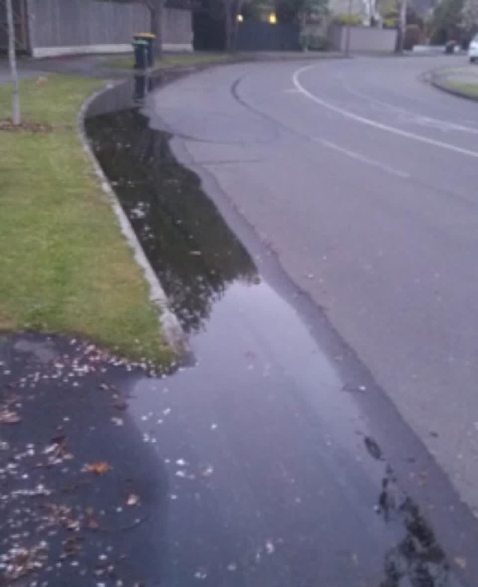 The photograph attached to this wastewater/stormwater report