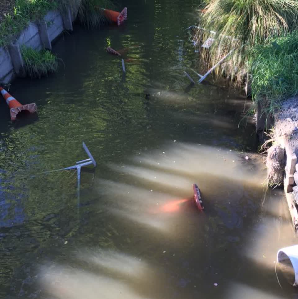 The photograph attached to this wastewater/stormwater report