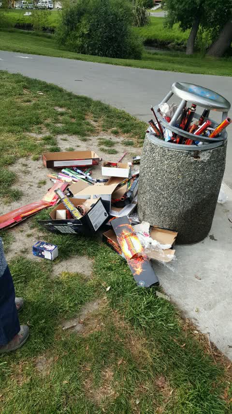 Rubbish/Recycling, a report photo