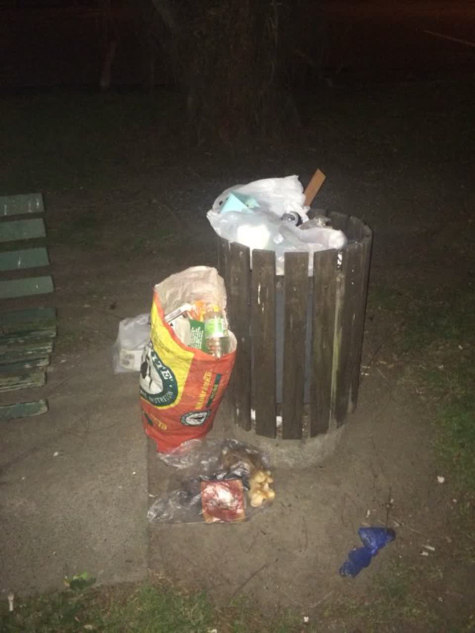 The photograph attached to this rubbish/recycling report