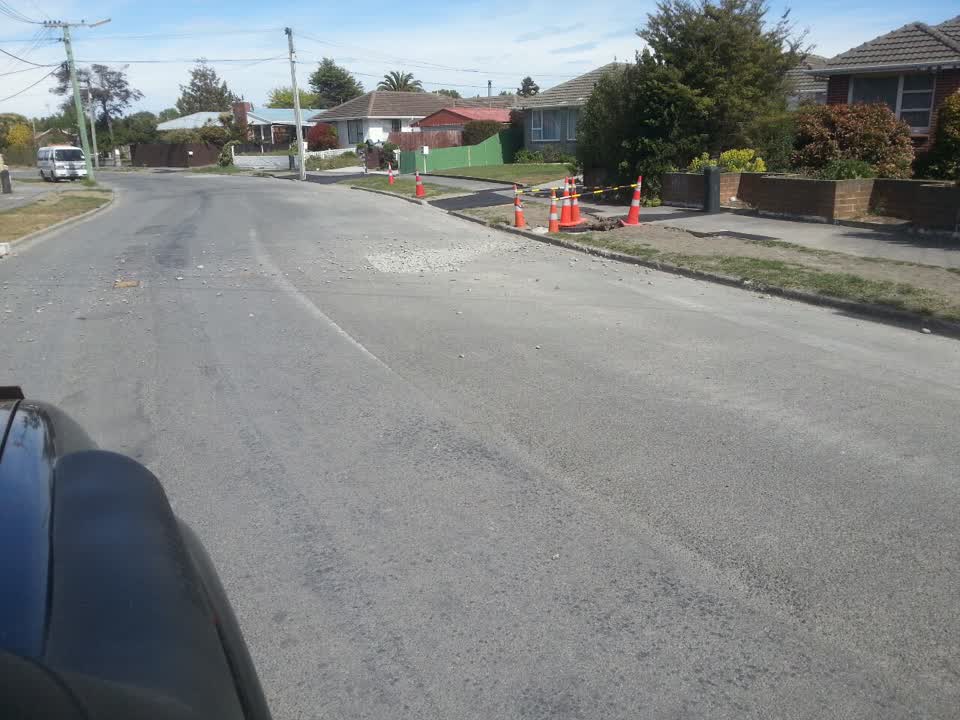 The photograph attached to this roading/streets report