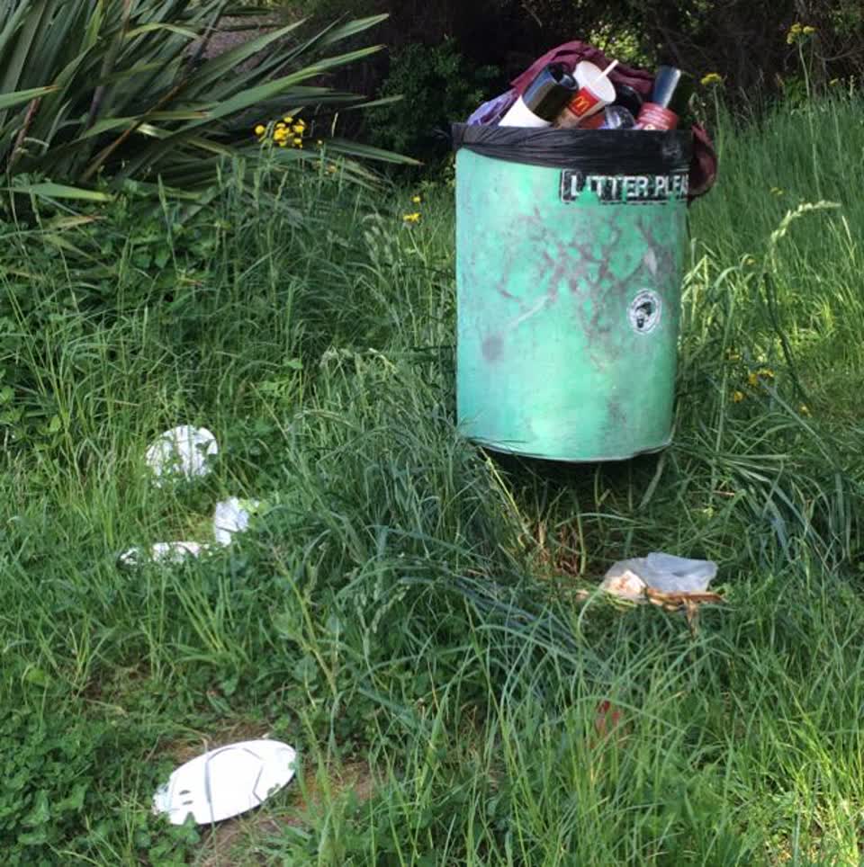 The photograph attached to this rubbish/recycling report