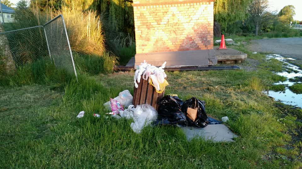 The photograph attached to this rubbish/recycling report