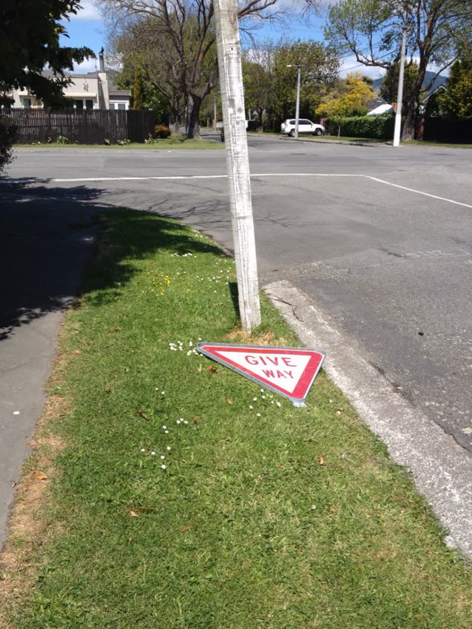 The photograph attached to this roading/streets report