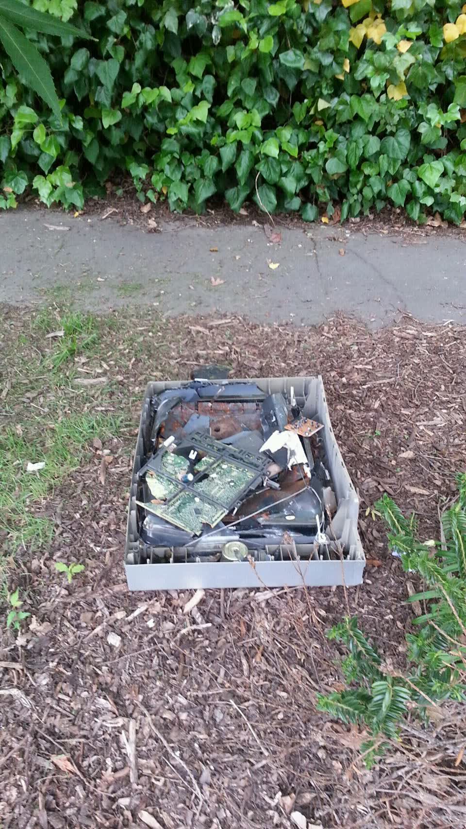 The photograph attached to this roading/streets report