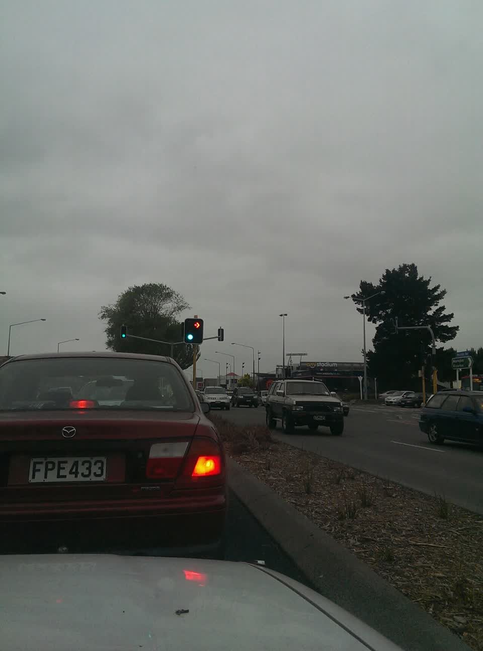 The photograph attached to this roading/streets report