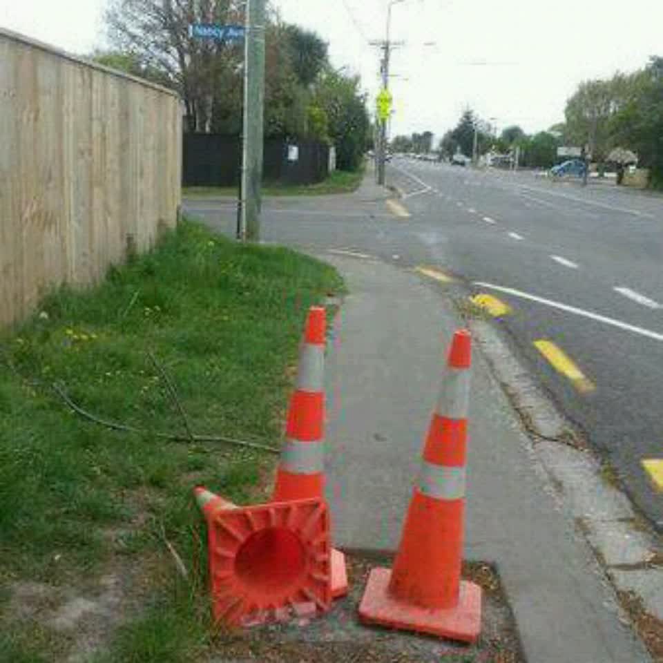 The photograph attached to this roading/streets report