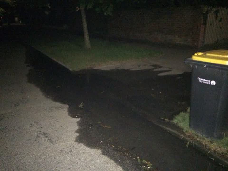 The photograph attached to this water supply report