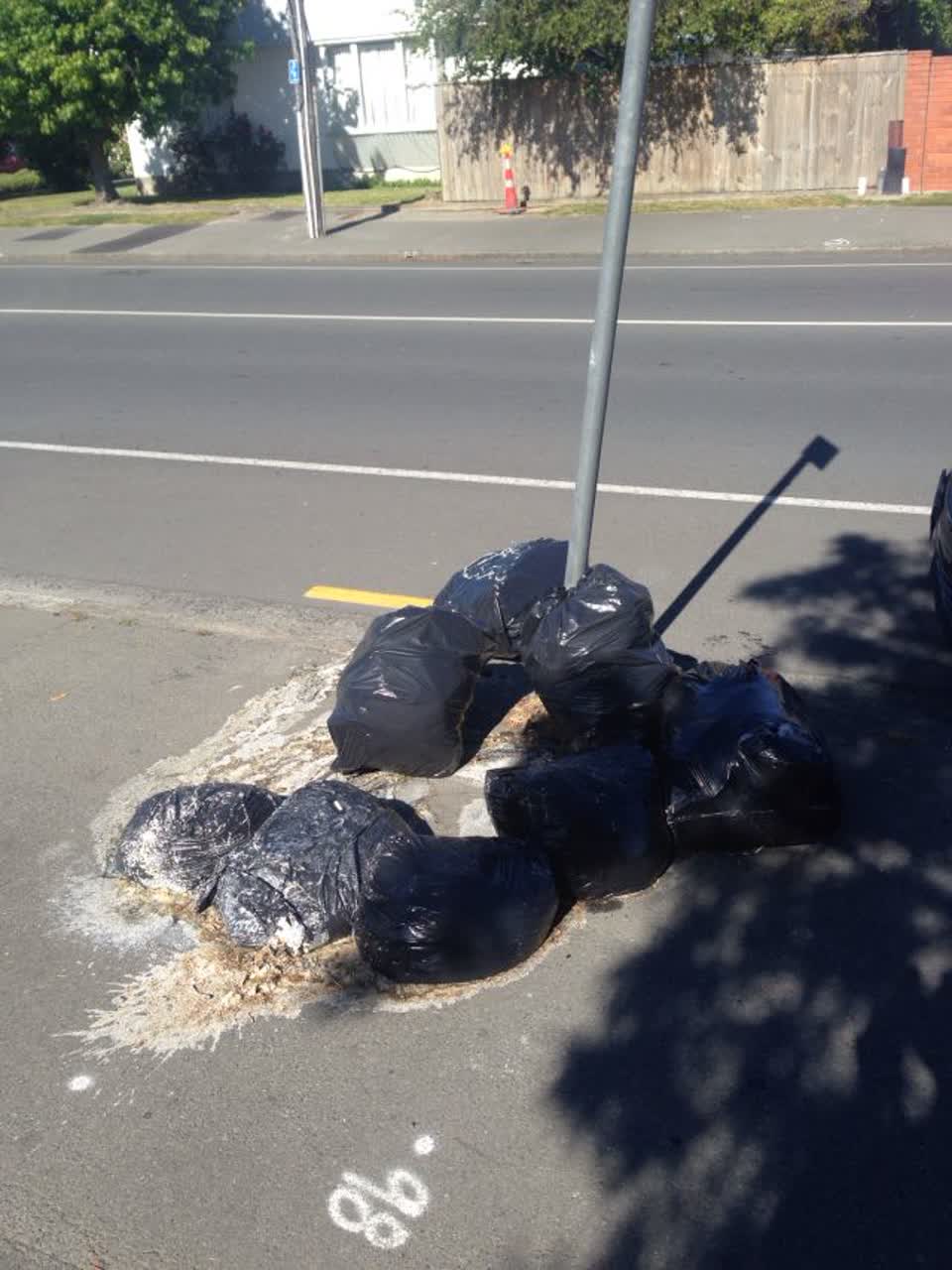 The photograph attached to this roading/streets report