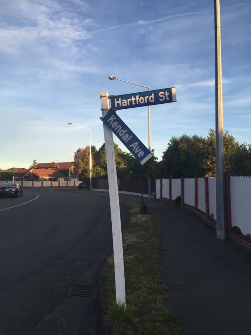 The photograph attached to this roading/streets report